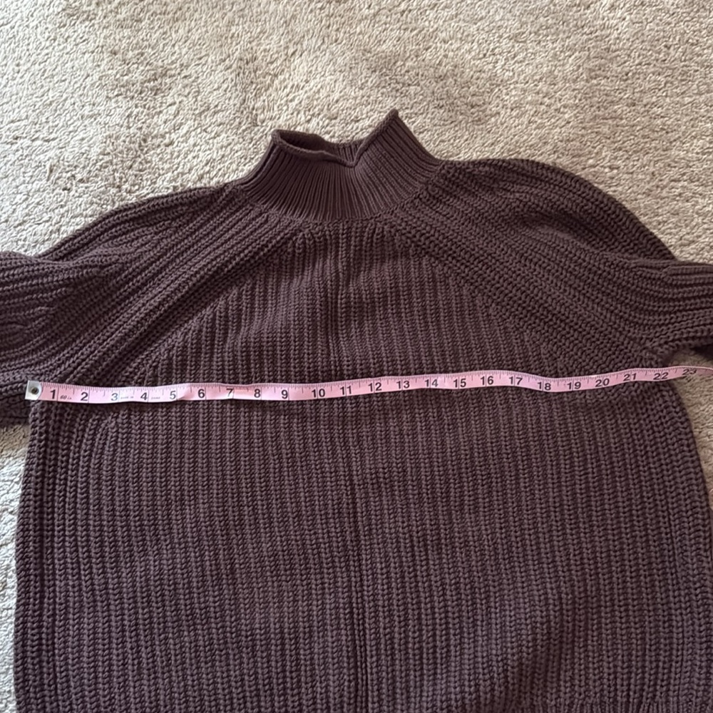 J Crew mockneck chunky rib sweater. - Picture 6 of 8